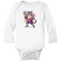 Boxing Bobcat Long Sleeve Baby Bodysuit | Artistshot