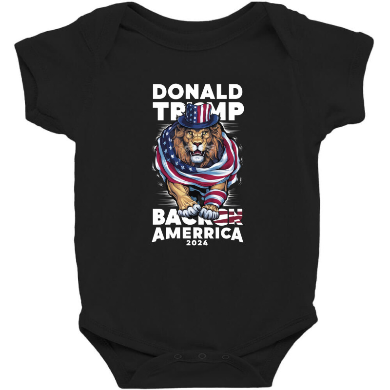 Donald Trump Back America 2024 Baby Bodysuit | Artistshot