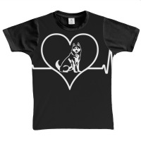 Ecg Trace Of Husky Dog Graphic Youth T-shirt | Artistshot