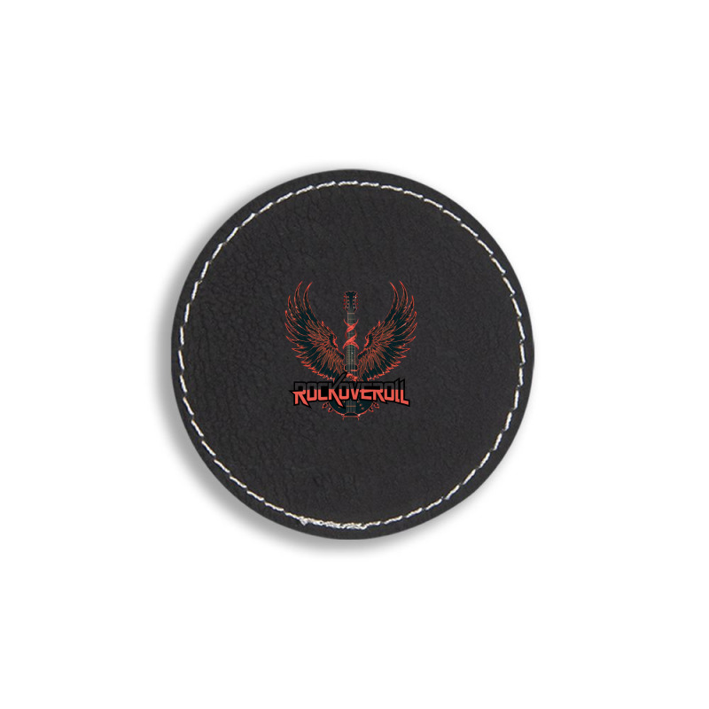 Rockoveroll (2) Round Leatherette Patch | Artistshot