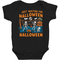 Skeletons Playing Beach Volleyballon A Halloween Baby Bodysuit | Artistshot