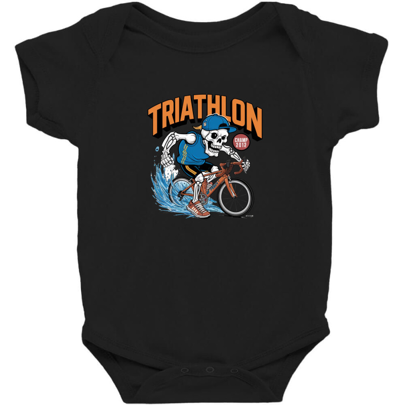 Triathlon Titan Baby Bodysuit | Artistshot