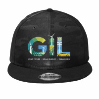 Wind Power, Solar Energy, Electric Vehicles Camo Snapback | Artistshot