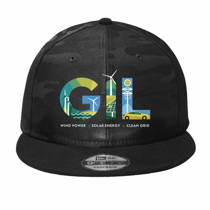 Wind Power, Solar Energy, Electric Vehicles Camo Snapback by anh | Artistshot