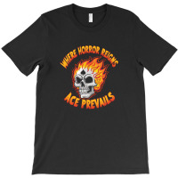 A Skull On Fire With Ace Of Spades T-shirt | Artistshot