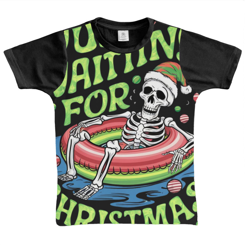 Just Waiting For Christmas Graphic Youth T-shirt by Donna Schennum | Artistshot