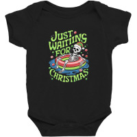 Just Waiting For Christmas Baby Bodysuit | Artistshot