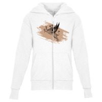 Griffin Drawing Youth Zipper Hoodie | Artistshot