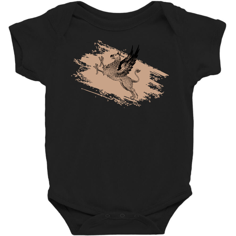 Griffin Drawing Baby Bodysuit by HRC Design | Artistshot