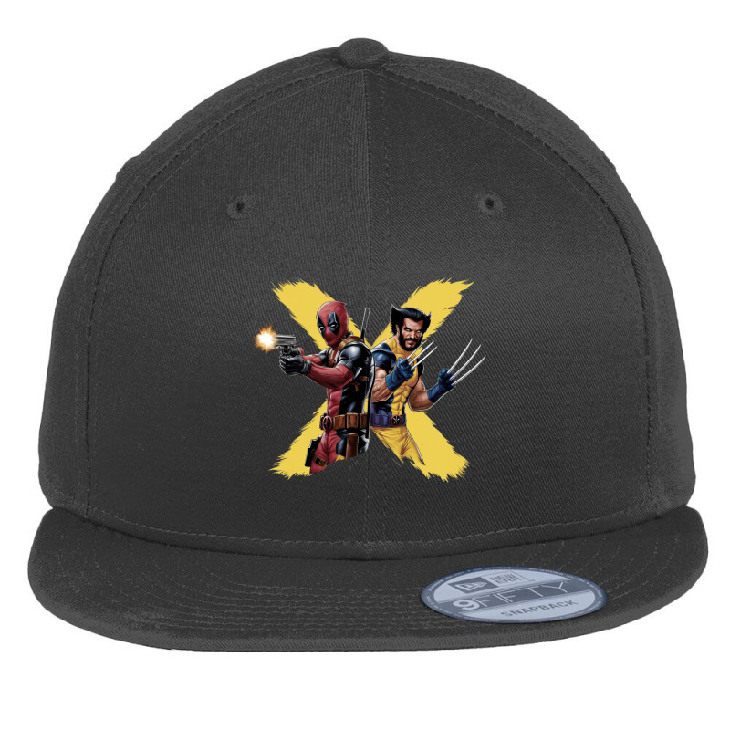 Deadpool And Wolverine (2) Flat Bill Snapback Cap | Artistshot