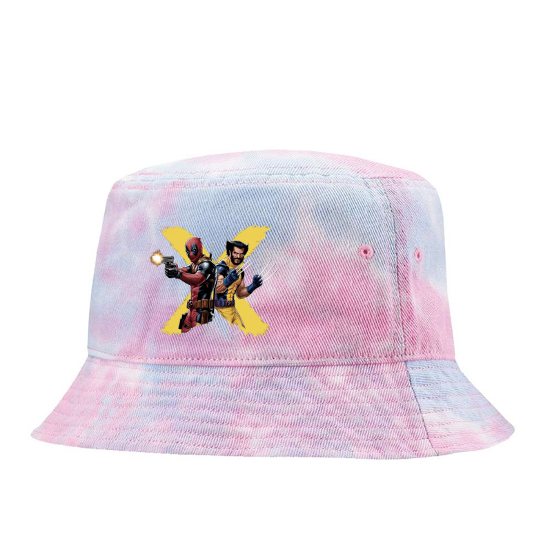 Deadpool And Wolverine (2) Tie Dyed Bucket Hat | Artistshot