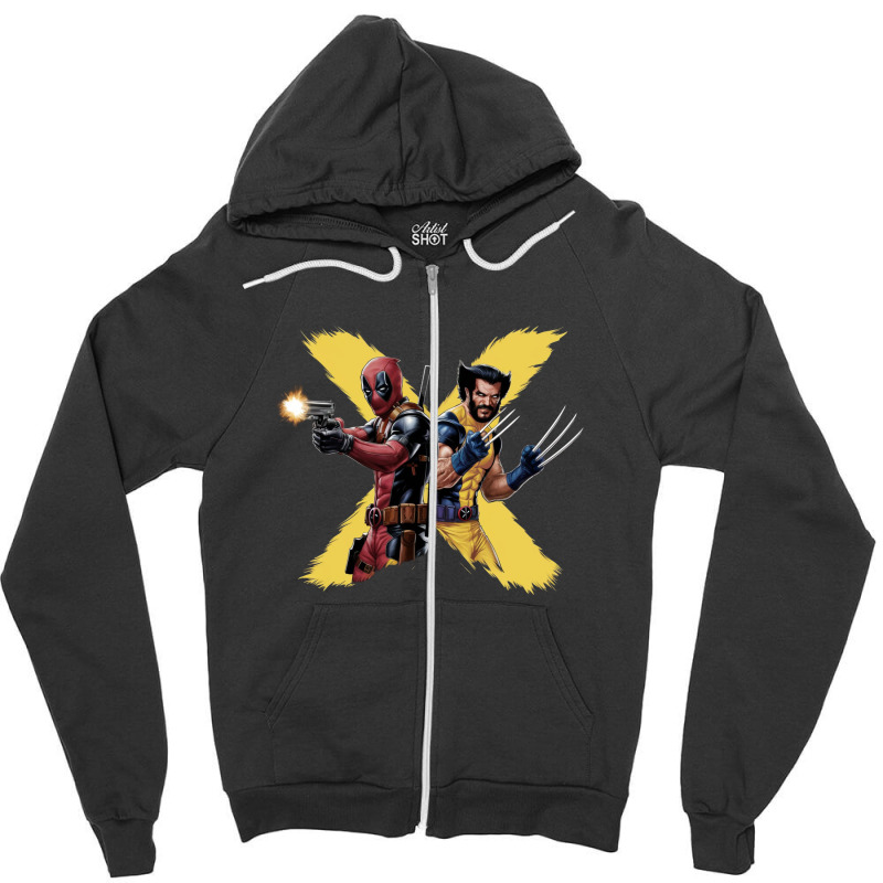 Deadpool And Wolverine (2) Zipper Hoodie | Artistshot