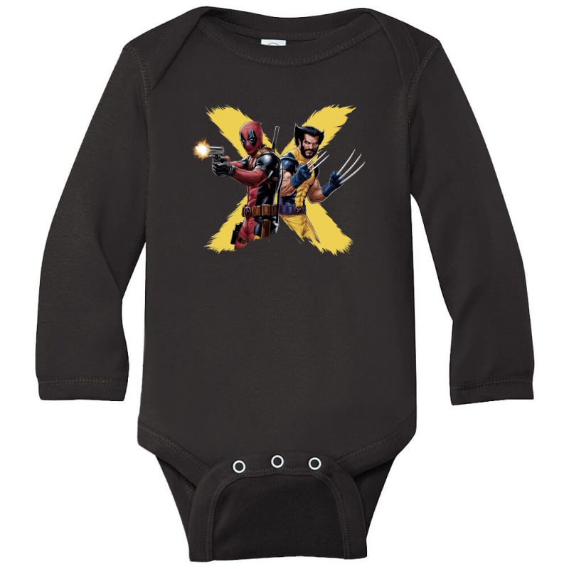 Deadpool And Wolverine (2) Long Sleeve Baby Bodysuit | Artistshot