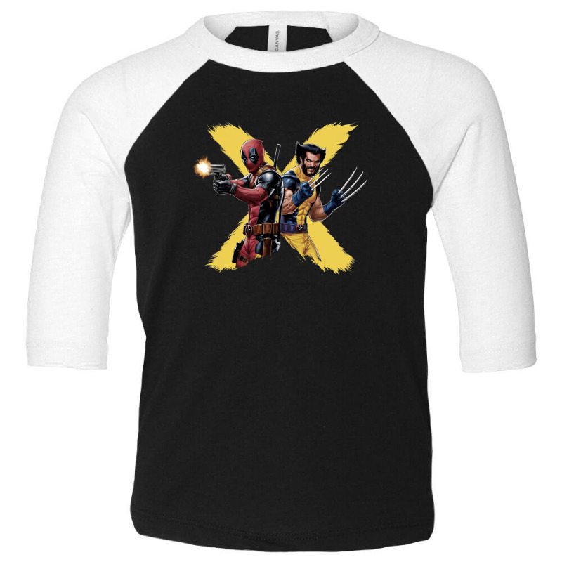 Deadpool And Wolverine (2) Toddler 3/4 Sleeve Tee | Artistshot