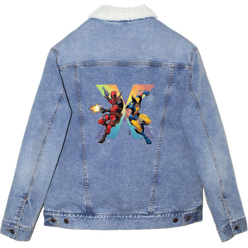 Deadpool And Wolverine Unisex Sherpa-lined Denim Jacket | Artistshot