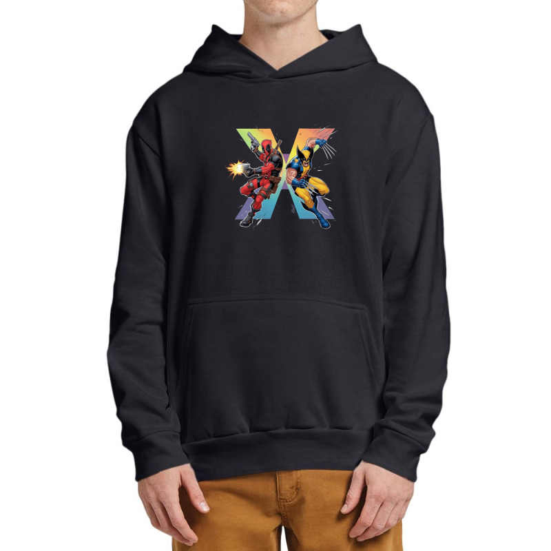 Deadpool And Wolverine Urban Pullover Hoodie | Artistshot