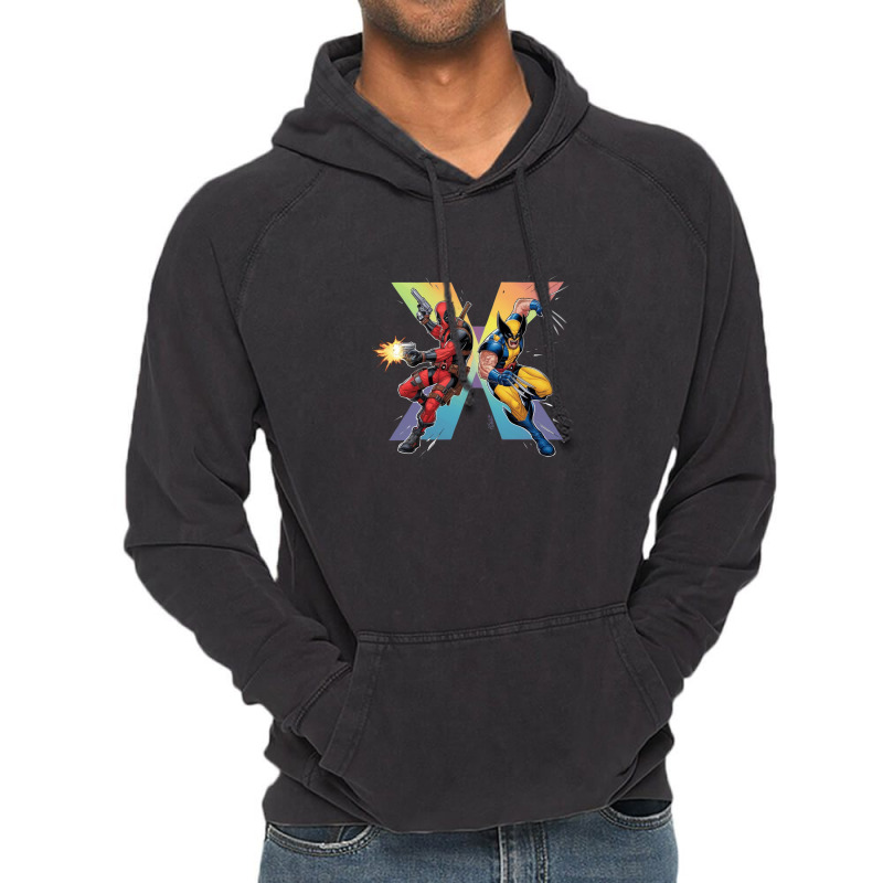 Deadpool And Wolverine Vintage Hoodie | Artistshot