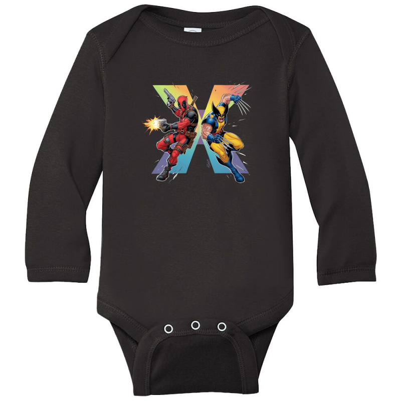 Deadpool And Wolverine Long Sleeve Baby Bodysuit | Artistshot