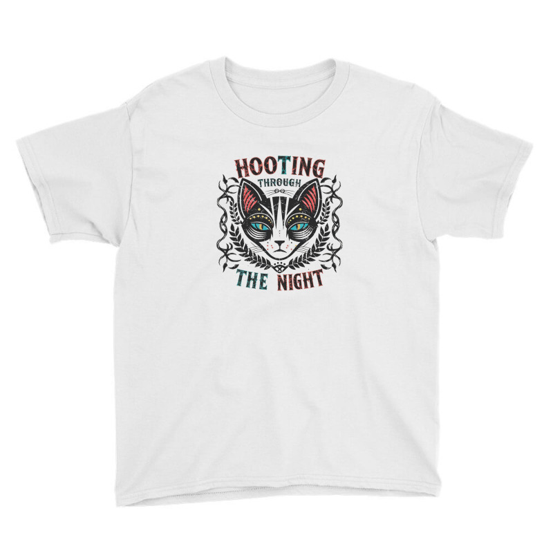 Hooting Through The Night(2) Youth Tee by Donna Schennum | Artistshot