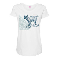 Vintage Lynx Maternity Scoop Neck T-shirt | Artistshot