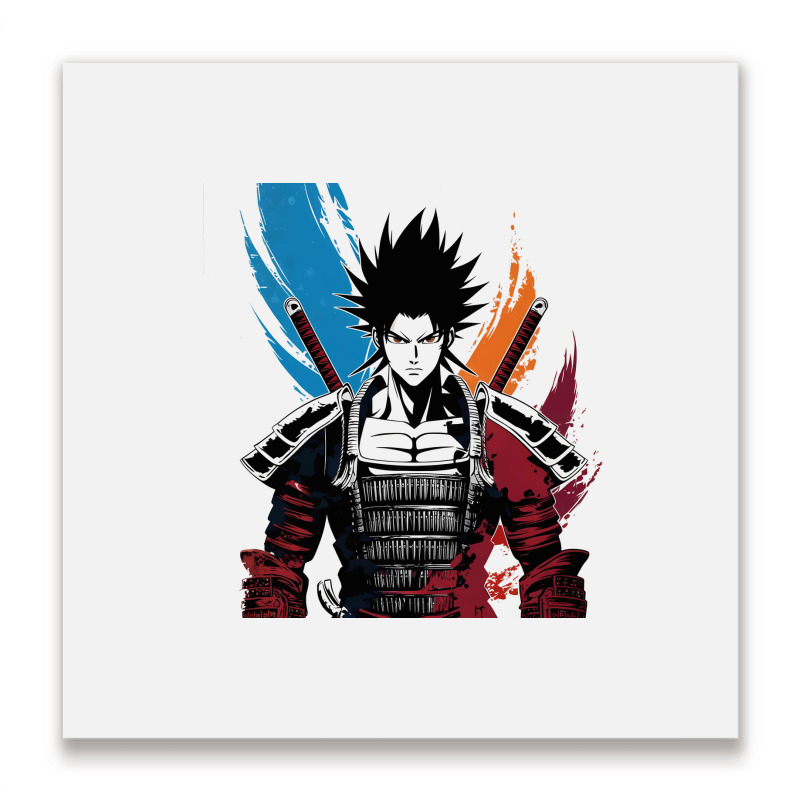 Ninja Samurai Metal Print Square | Artistshot