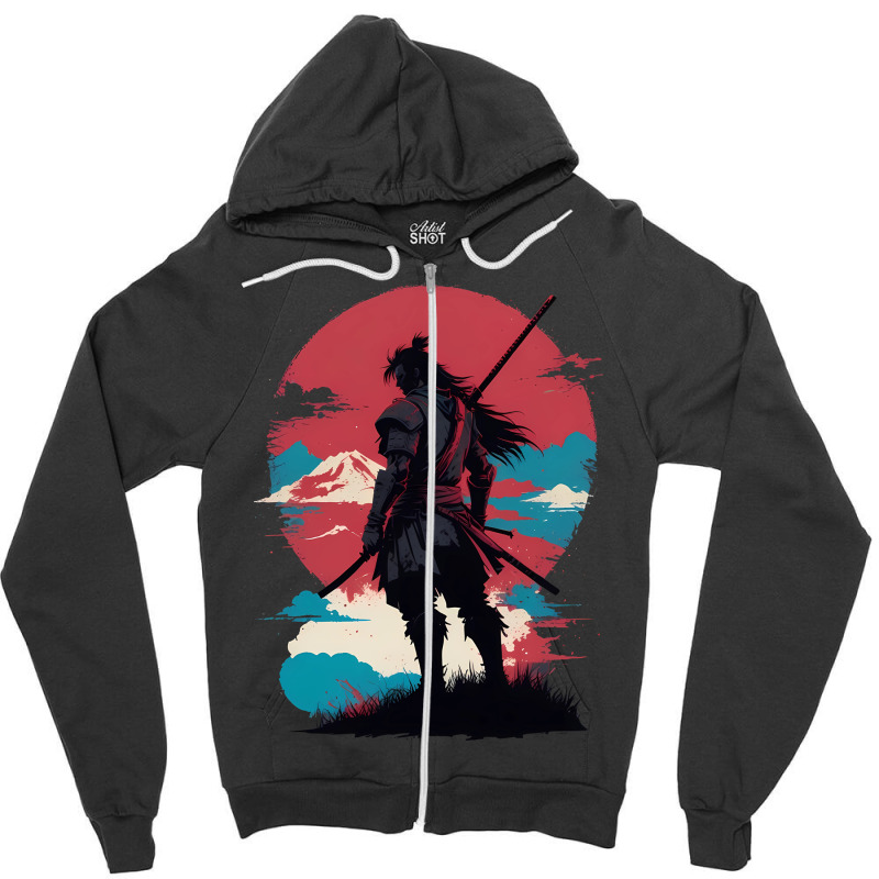 Ninja Samurai Zipper Hoodie | Artistshot