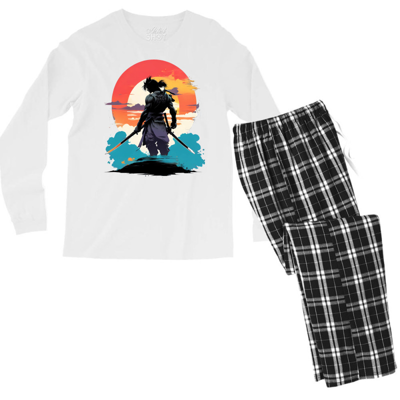 Ninja Samurai Men's Long Sleeve Pajama Set | Artistshot