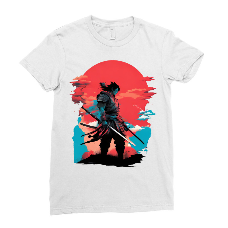 Ninja Samurai Ladies Fitted T-Shirt by Sport | Artistshot