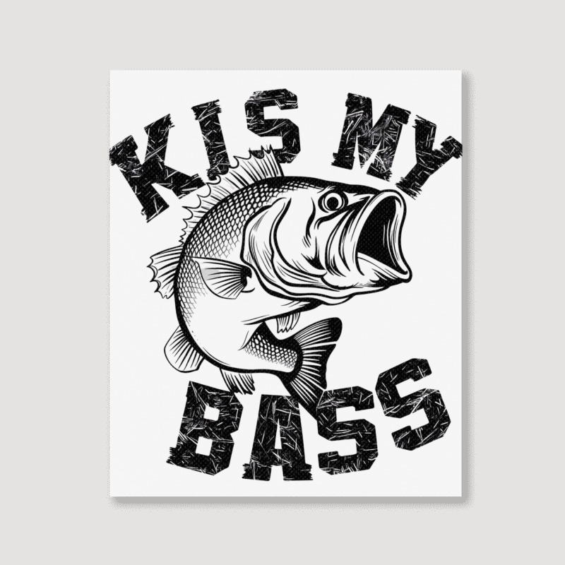 A Bass Fish Portrait Canvas Print | Artistshot