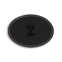 A Bass Fish Oval Leatherette Patch | Artistshot