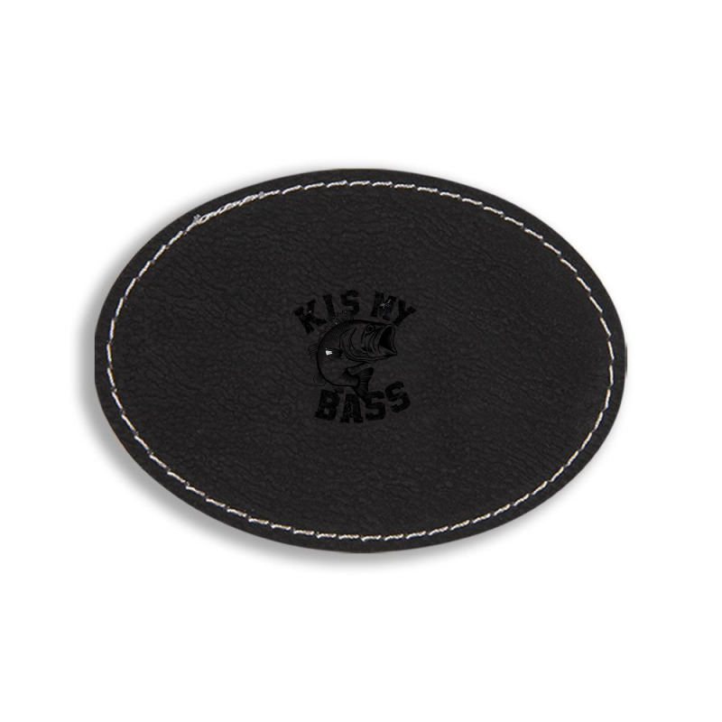 A Bass Fish Oval Leatherette Patch | Artistshot