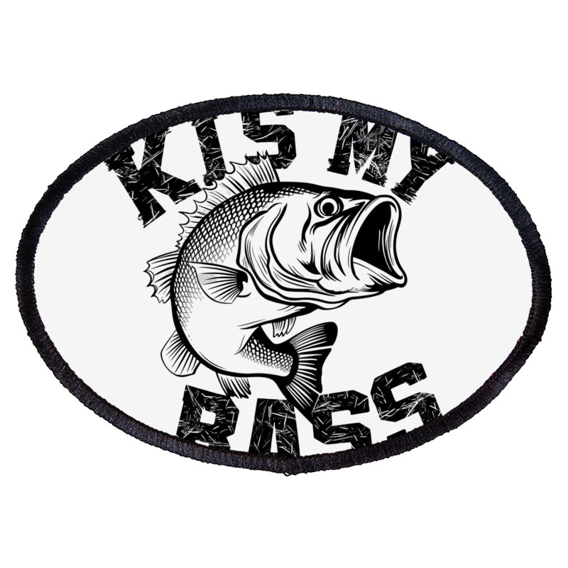 A Bass Fish Oval Patch | Artistshot