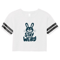 Bunny  Stay Weird Scorecard Crop Tee | Artistshot