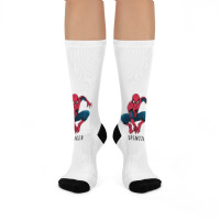 Spiderman Crew Socks | Artistshot