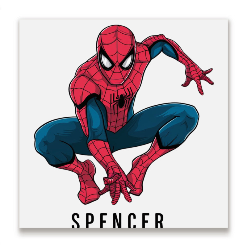 Spiderman Metal Print Square | Artistshot