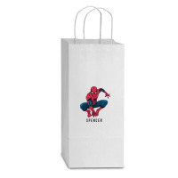 Spiderman Double Wine Paper Bag - 6 1/2 X 3 1/2 X 12 3/8 | Artistshot