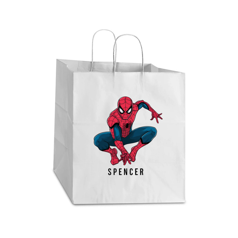 Spiderman Take Out Paper Bag - 14 X 10 X 15 1/2 | Artistshot