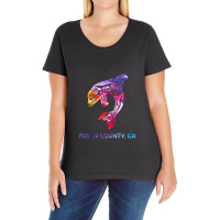 Marin County California Orca Killer Whale Native American Raglan Baseb Ladies Curvy T-shirt | Artistshot