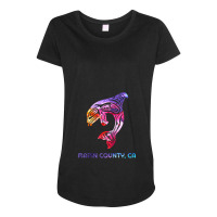 Marin County California Orca Killer Whale Native American Raglan Baseb Maternity Scoop Neck T-shirt | Artistshot