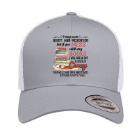 Book Reading Reader If You Mess With My Books I Will Break Out A Level Retro Trucker Cap | Artistshot