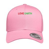 Love Earth Activist Conservationist Ecologist Green Thinking Long Slee Retro Trucker Cap | Artistshot