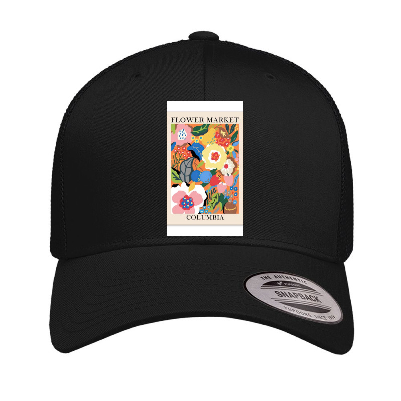 Aesthetic & Colorful Columbia Flower Market Wall Art And Canvases Retro Trucker Cap by fishd47 | Artistshot