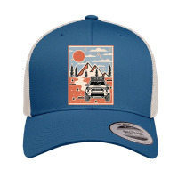 Trail 4runner Overlanding Vibes Premium T Shirt Retro Trucker Cap | Artistshot