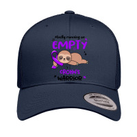 Crohns Awareness T  Shirt Mostly Running On Empty Crohn's Warrior T  S Retro Trucker Cap | Artistshot