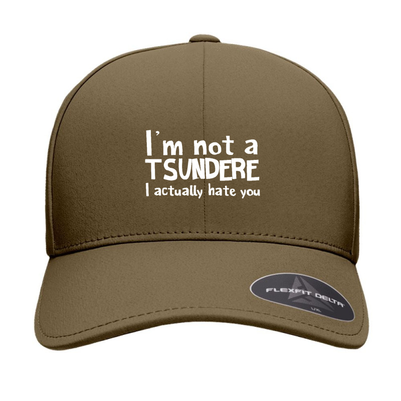 Im Not A Tsundere I Actually Hate You Seamless Cap by Gretchen Minnis | Artistshot