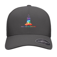 Yoga Girl Heavily Meditated Funny Meditation Rainbow Color T Shirt Seamless Cap | Artistshot