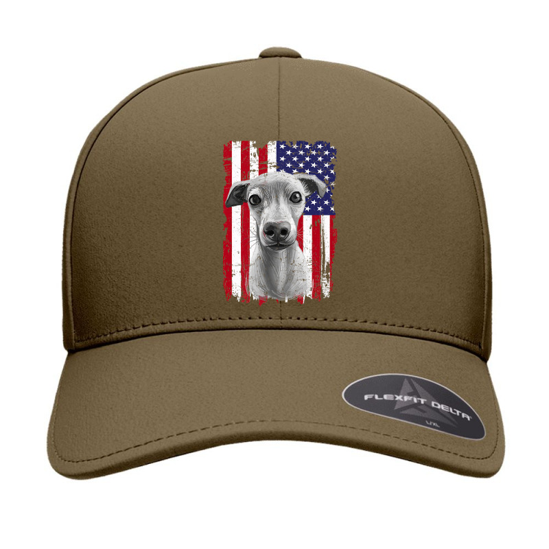 Dogs 365 Distress American Flag Italian greyhound Dog Usa Premium T S Seamless Cap by kalaiahfry | Artistshot