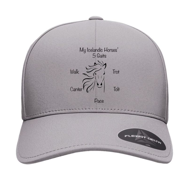 Icelandic Horses 5 Gaits T Shirt Seamless Cap by michealamifflin | Artistshot