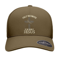 Jesus Fully Vaccinated By The Blood Of Jesus Funny Christian 234 Seamless Cap | Artistshot