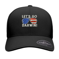 Aviator Sunglasses American Flag Let’s Go Darwin T Shirt Seamless Cap | Artistshot